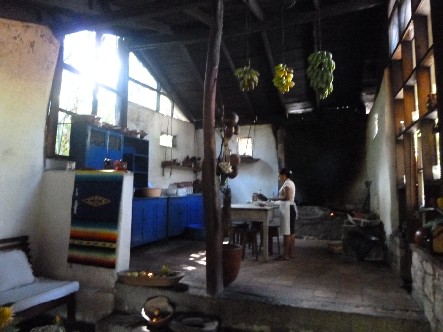 Cosy Kitchen of Hacienda San Lucas. Their Restaurant Is Famous, But Was Closed On The Day of My Visit